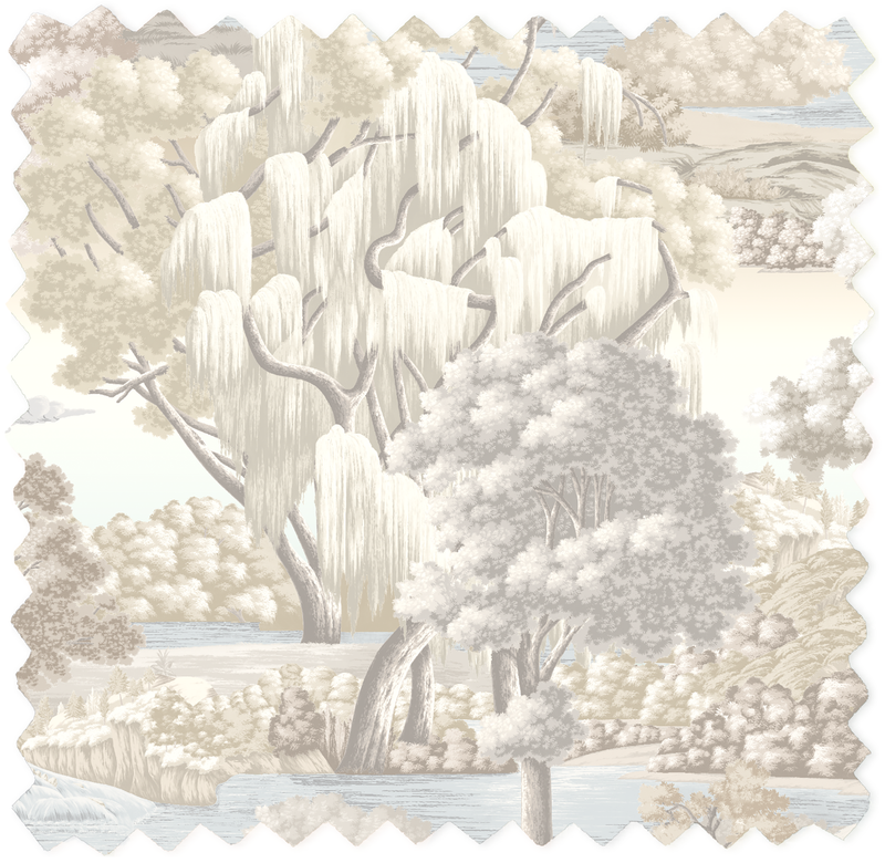 Enchanted Gardens Winter White Velvet Fabric