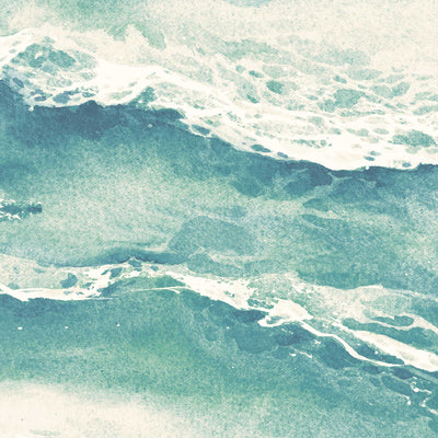 Ebb & Flow Sea Wave Seafoam Green Wallpaper