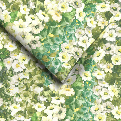 Alcea Green With Envy Wallpaper