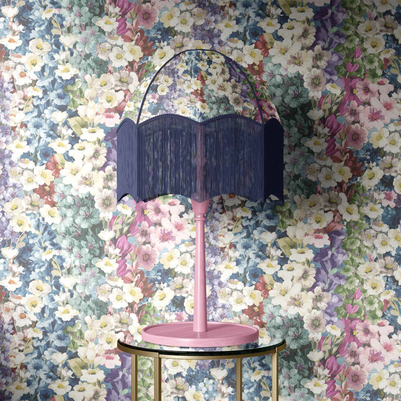 Alcea Electric Blue Wallpaper