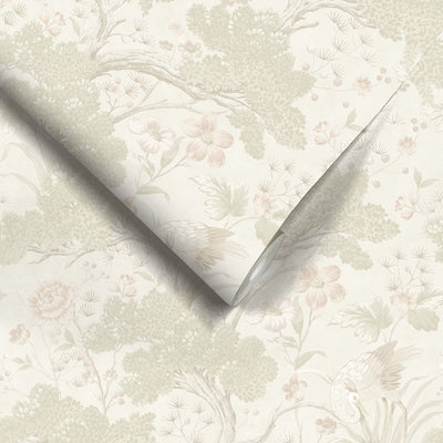 Crane Bird Pastel Wallpaper