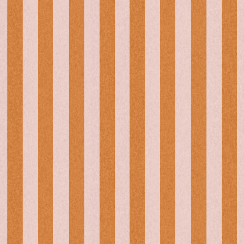 Jockey Stripe Pink/Gorse Wallpaper