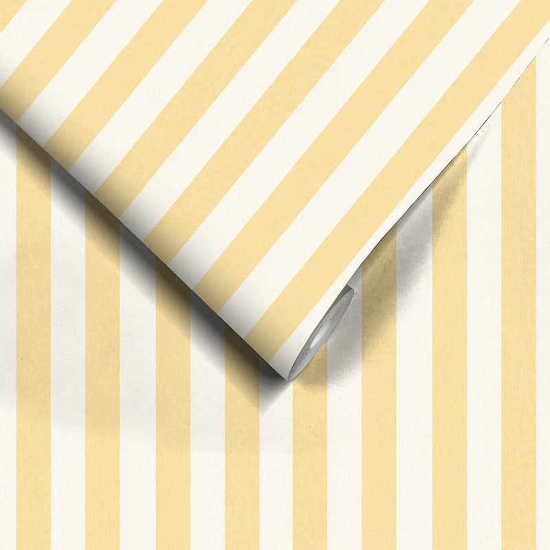 Jockey Stripe Mellow Yellow Wallpaper