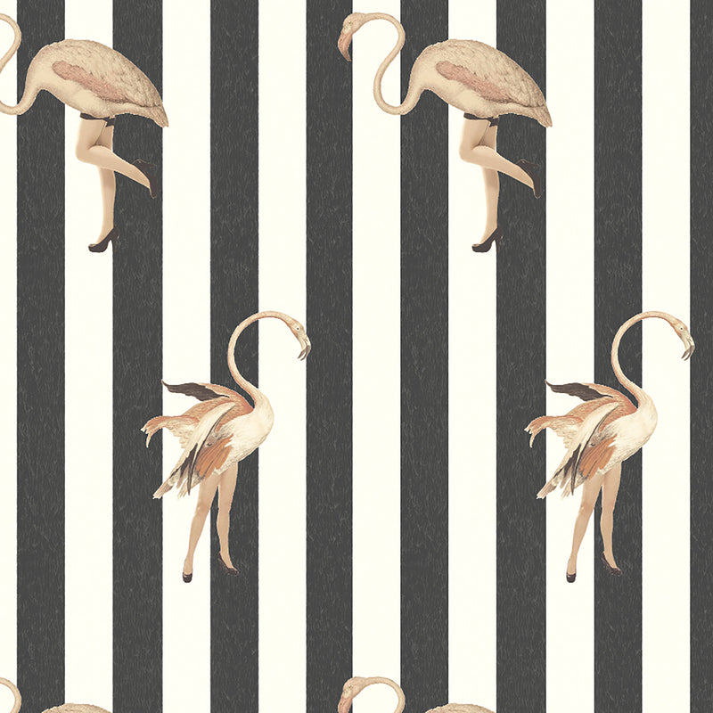 Marilyn Jet Stripe Wallpaper