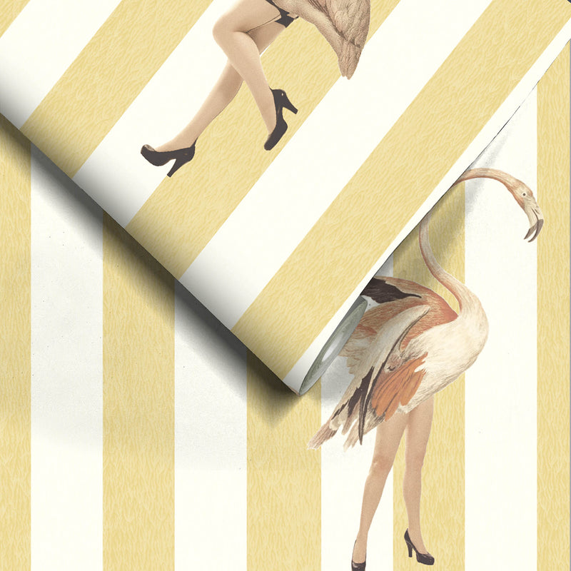 Marilyn Blondie Stripe Wallpaper