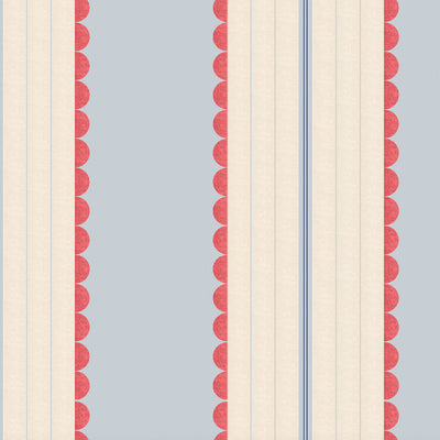 Pin Up Stripe Red Blue Wallpaper