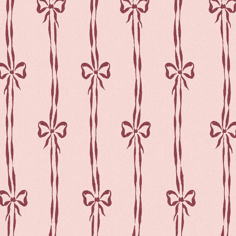 Bow Peep Cherry Pink Wallpaper