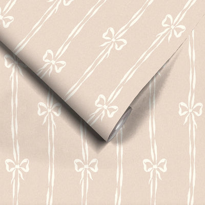 Bow Peep Plaster Pink Wallpaper