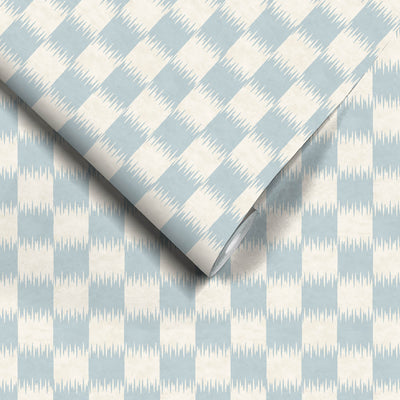 Checkmate Powder Blue Wallpaper