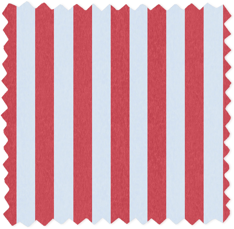 Jockey Stripe Helter Skelter Red Linen Fabric