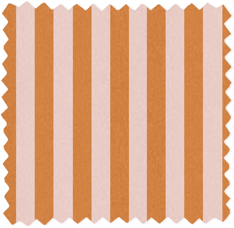 Jockey Stripe Pink/Gorse Linen Fabric