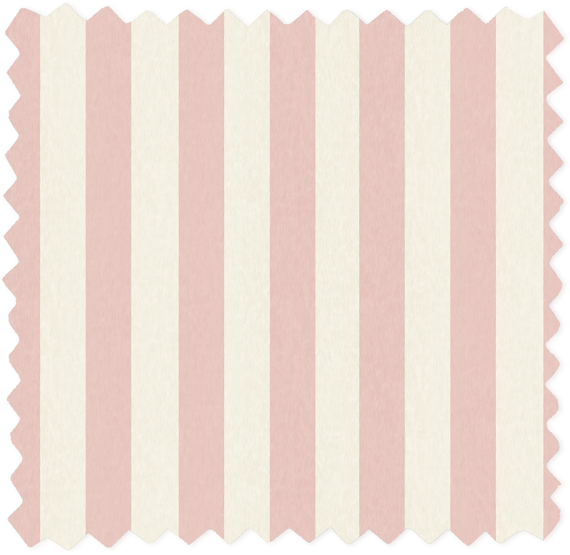 Jockey Stripe Pink Cloud Linen Fabric