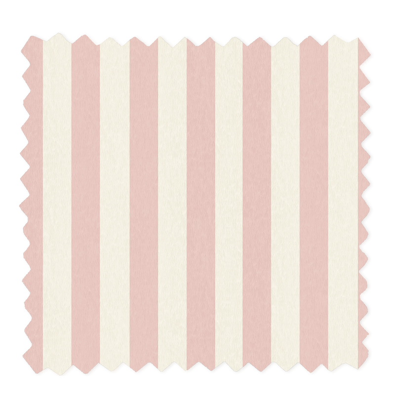 Jockey Stripe Pink Cloud Linen Fabric