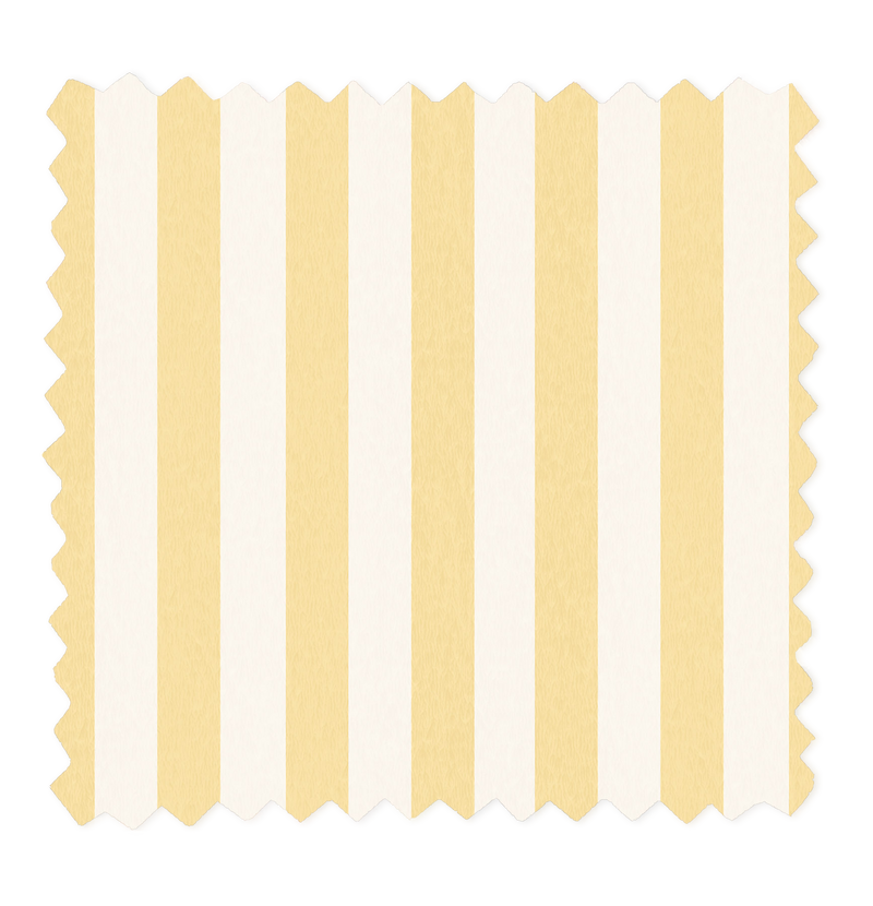 Jockey Stripe Mellow Yellow Linen Fabric