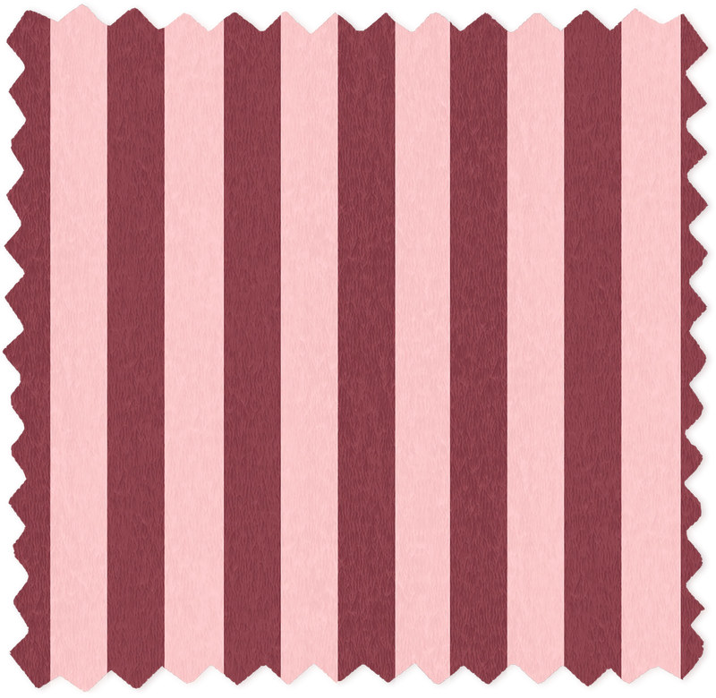 Jockey Stripe Maroon Linen Fabric