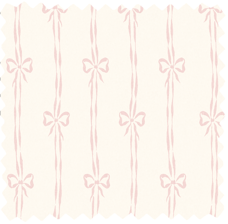 Bow Peep Pink Cloud Linen Fabric