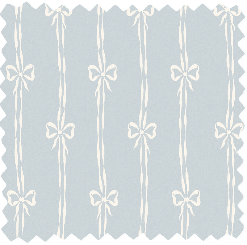 Bow Peep Dusky Blue Linen Fabric