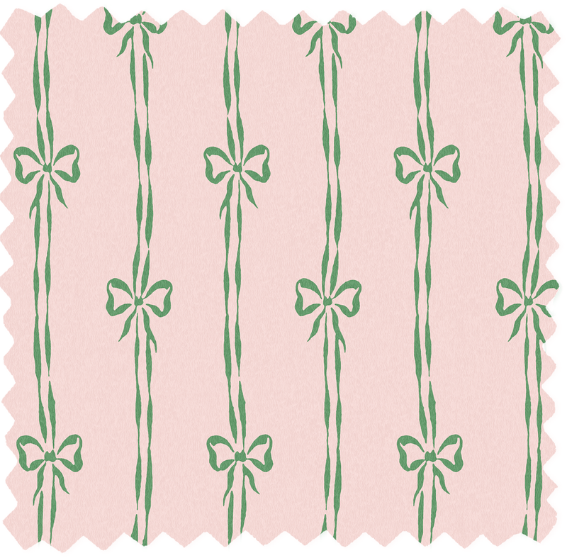 Bow Peep Pink Apple Linen Fabric