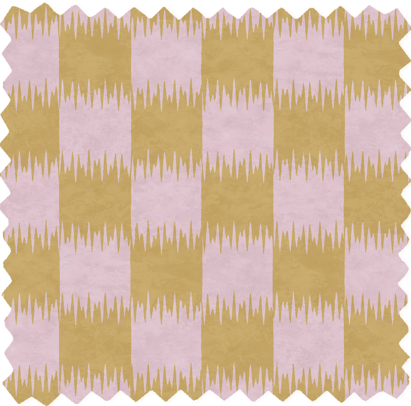 Checkmate Pistachio Cream Linen Fabric